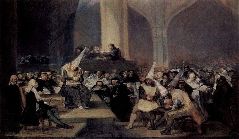 Francisco de Goya Tribunal der Inquisition Spain oil painting art